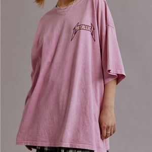 Daydreamer METALLICA US TOUR Pink 1985  Graphic Band Tee One Size